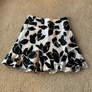 White House Black Market Floral Skirt